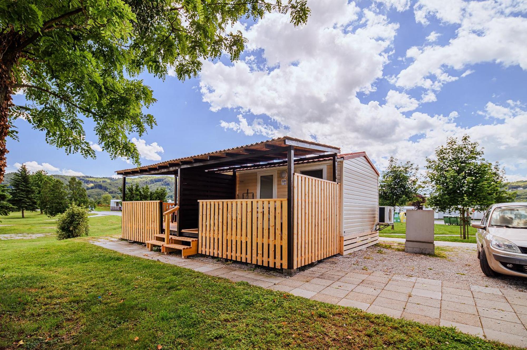 Lake View Mobile Homes With Thermal Riviera Tickets In Terme Catez 카테즈 옵 사비 외부 사진